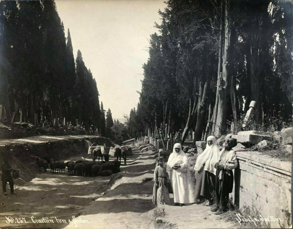 257. Cimetière turc à Scutari. 1890s.