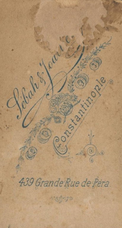 Carte du studio 1890s