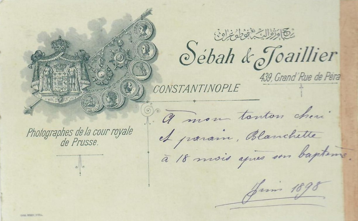 Sebah Joaillier carte 1898