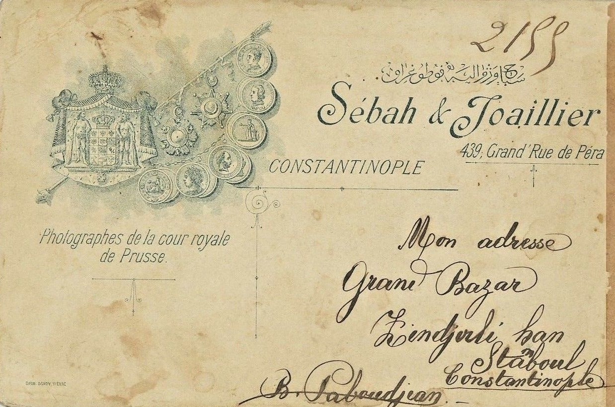 Sebah Joailier carte 1900